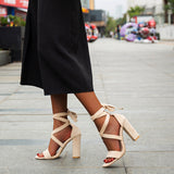 hulianfu Elegant Cross Straps Opend Shoes