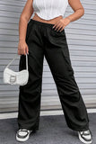 hulianfu Casual Street Solid Pocket Plus Size