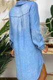 hulianfu hulianfu Buttoned Pockets Design Denim Dress