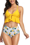 hulianfu Split Ruffle Swimsuit(3 colors)