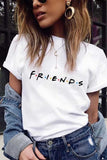 hulianfu colorful letters print T-shirt