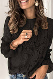 hulianfu hulianfu Long Sleeve Openwork Lace Blouse(5 Colors)