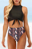 hulianfu Two-Piece High Waist Sexy Leopard Swimsuit(3 colors)