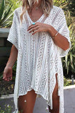 hulianfu Hollow Knitted Sunscreen Swimwear Cover-up(4 colors)