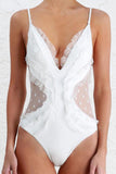 hulianfu Mesh Splicing Lace Swimwear