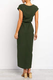 hulianfu hulianfu After Midnight Ankle Length Midi Dress(4 Colors)