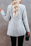 hulianfu hulianfu Retro Pocketed Heather Grey Coat(3 Colors)