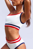 hulianfu Solid Color Swimsuit