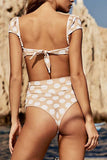 hulianfu Polka Dot Bikini Swimwear