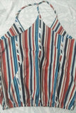 hulianfu Contrasting Striped Vest Top