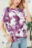 hulianfu Round Neck Tie-Dye T-Shirt