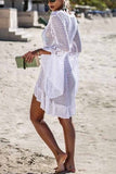 hulianfu Hollow Knitted Beach Cover-up(4 Colors)