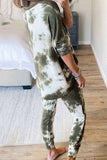 hulianfu hulianfu Dark Tie Dye Comfortable Casual Set