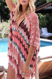 hulianfu Sexy Knitted Beach Swimwear Cover-up(2 colors)