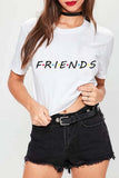hulianfu colorful letters print T-shirt