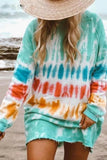 hulianfu hulianfu Tie-dye Blue Mini Dress(4 Colors)
