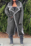 hulianfu Ripped Burrs Notched Lapel Casual Denim Coat