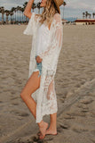 hulianfu Sheer Shawl Beach Swimwear Cover-up