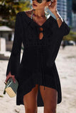 hulianfu Hollow Knitted Beach Cover-up(4 Colors)