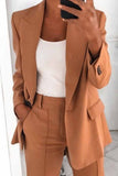 hulianfu hulianfu Two-Piece Fashion Lapel Slim Cardigan Blazer(5 Colors)