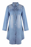hulianfu hulianfu Buttoned Pockets Design Denim Dress