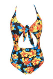 hulianfu Knot One-piece Swimwear( 2 colors)