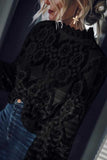 hulianfu hulianfu Solid Lace Tops(2 Colors)