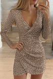 hulianfu hulianfu Sexy V-neck Buttocks Mini Dresses(4 Colors)