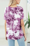 hulianfu Round Neck Tie-Dye T-Shirt