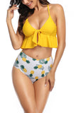 hulianfu Split Ruffle Swimsuit(3 colors)
