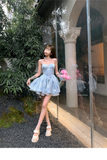 Summer Women's Dress Sexy Fashion Short Skirt Puffy Party Dress Off The Shoulder Backless Prom Dresses for Women Princess Dress