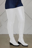 hulianfu Solid Color On-trend Thigh-Length Boots