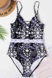 hulianfu Hollow out Sexy One-Piece Swimsuit