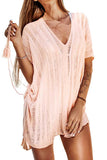hulianfu  Hollow See-Through Swimwear Cover-Up
