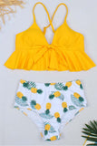 hulianfu Split Ruffle Swimsuit(3 colors)