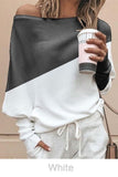 hulianfu Comfy Off-Shoulder T-shirt(5 Colors)