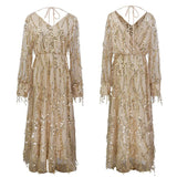 hulianfu hulianfu Fringed Sequin Reversible Dress