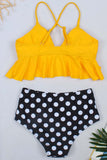 hulianfu Split Ruffle Swimsuit(3 colors)