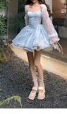 Summer Women's Dress Sexy Fashion Short Skirt Puffy Party Dress Off The Shoulder Backless Prom Dresses for Women Princess Dress