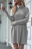 hulianfu hulianfu Solid Color Round Neck Dress(4 Colors)