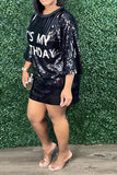hulianfu Sequined On-trend Mini Dress