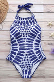 hulianfu Wave Print Bikini Swimsuit