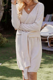 hulianfu hulianfu Casual Sweater with Half Belt
