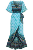hulianfu hulianfu Bohemian Printed Midi Dress(3 colors)