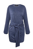 hulianfu hulianfu New Mini Dress With Belt(3 Colors)
