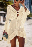 hulianfu Hollow Knitted Beach Cover-up(4 Colors)