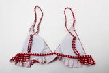 hulianfu Plaid Split Swimsuit