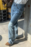 hulianfu Solid Color Modern Detachable Jeans