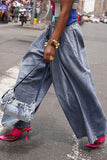 hulianfu Solid Color Casual Wide Leg Jeans