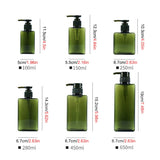 HULIANFU Travel Bottles Liquid Soap Dispenser Bottle Multiple Capacities Empty Press Type Shampoo Body Wash Lotion Bottle Bathroom
